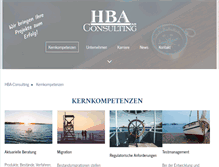 Tablet Screenshot of hba-consulting.de
